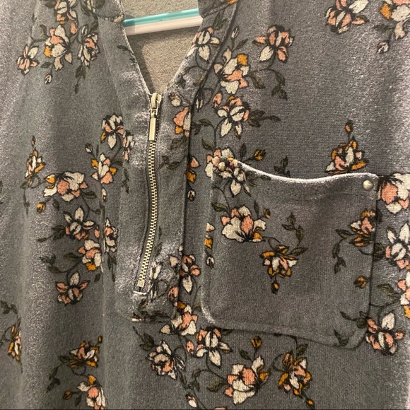 Womens Angel Half Zip 3/4 sleeve Sweater Size Large - Picture 2 of 7